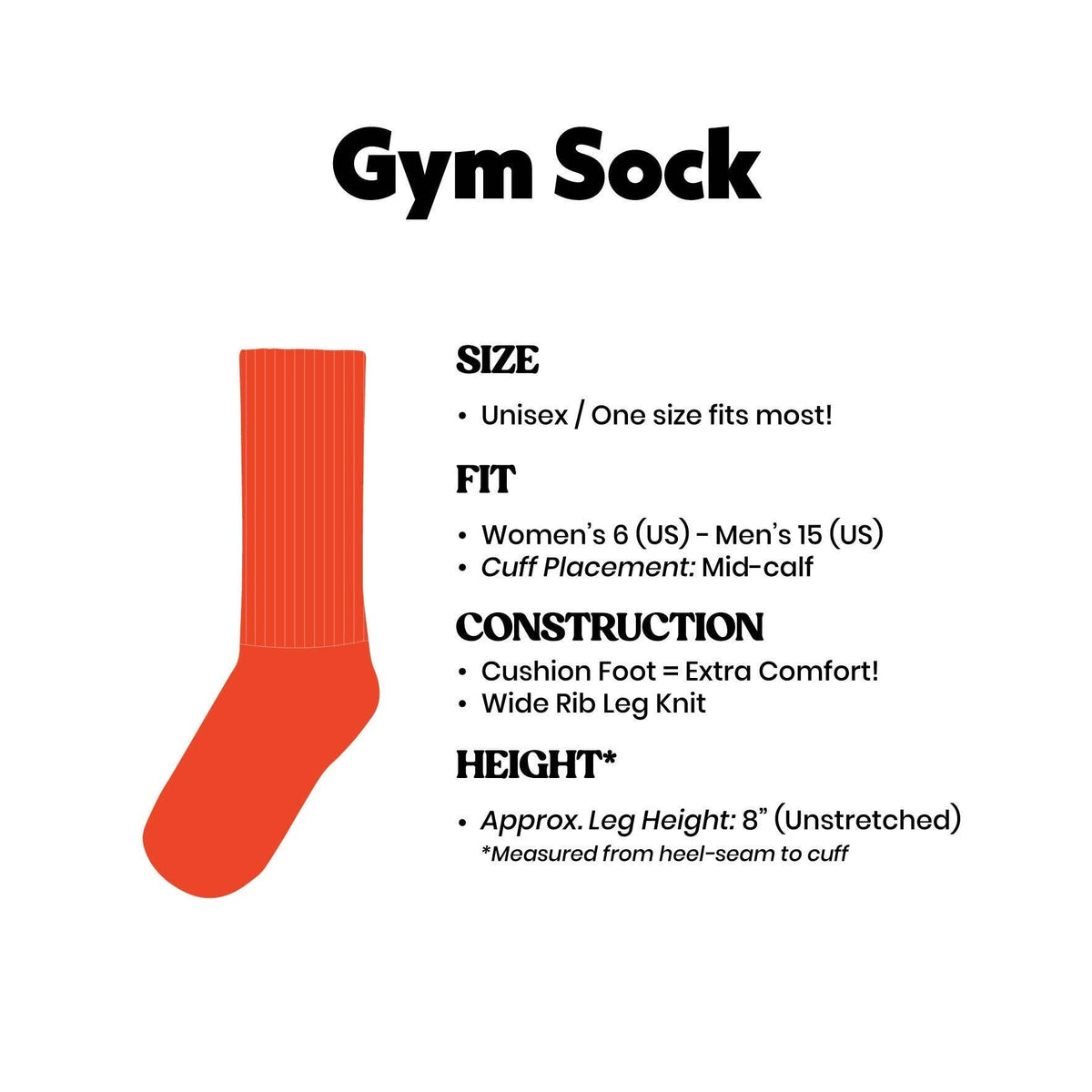 I ❤️ Caviar Gym Crew Socks