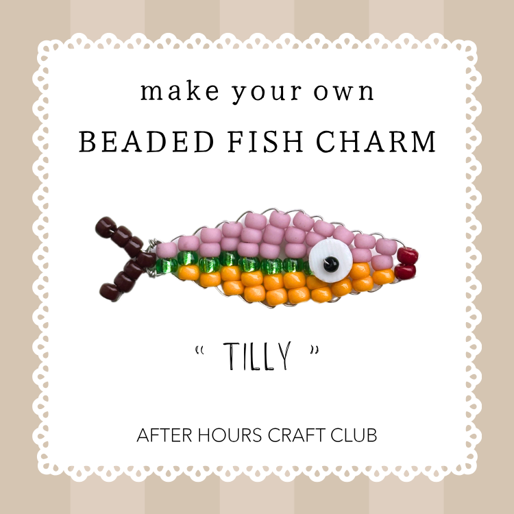 Beaded Fish Charm Craft Kit: Mystery Colours