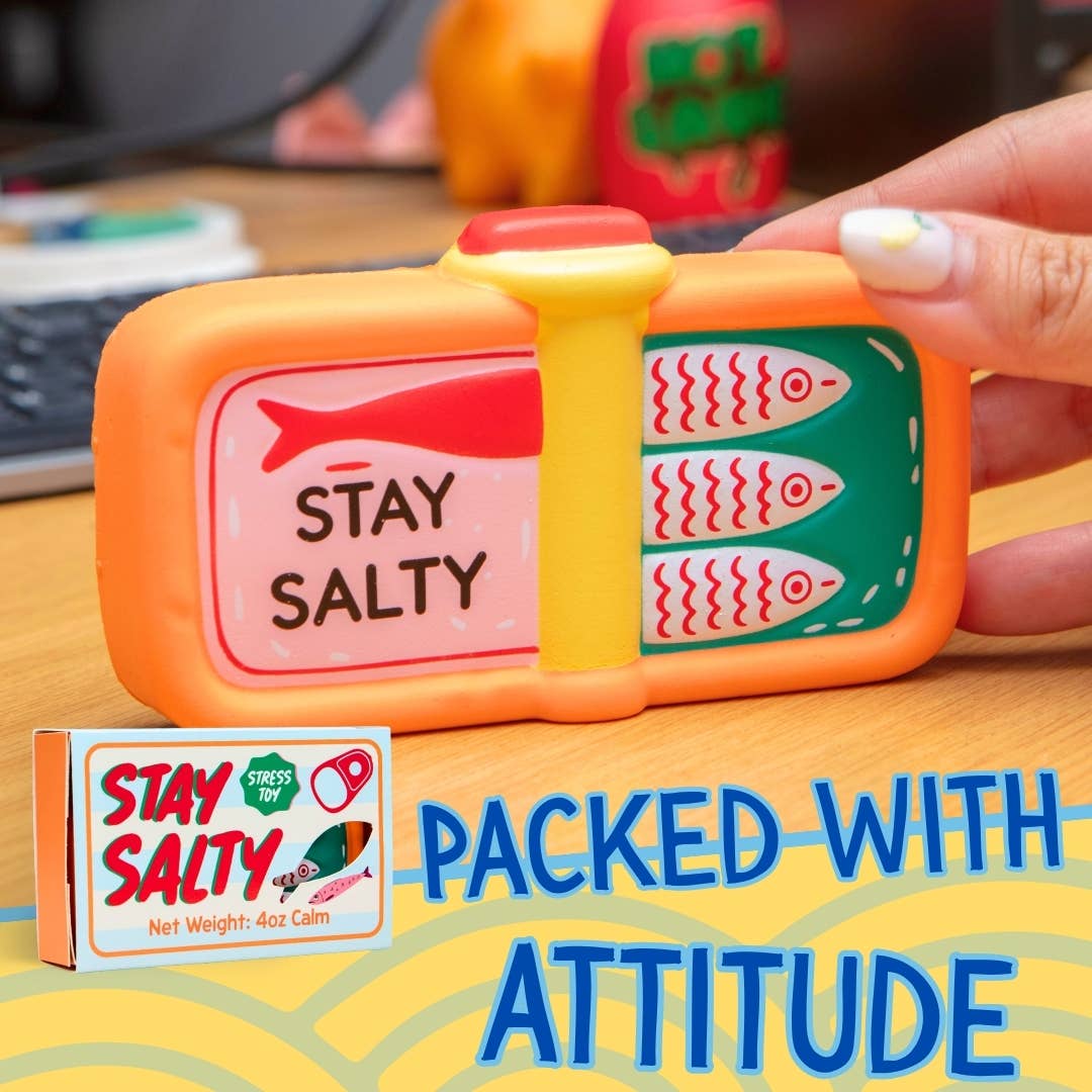 Squishy Stress Toy - Stay Salty - Novelty Fidget Squishies