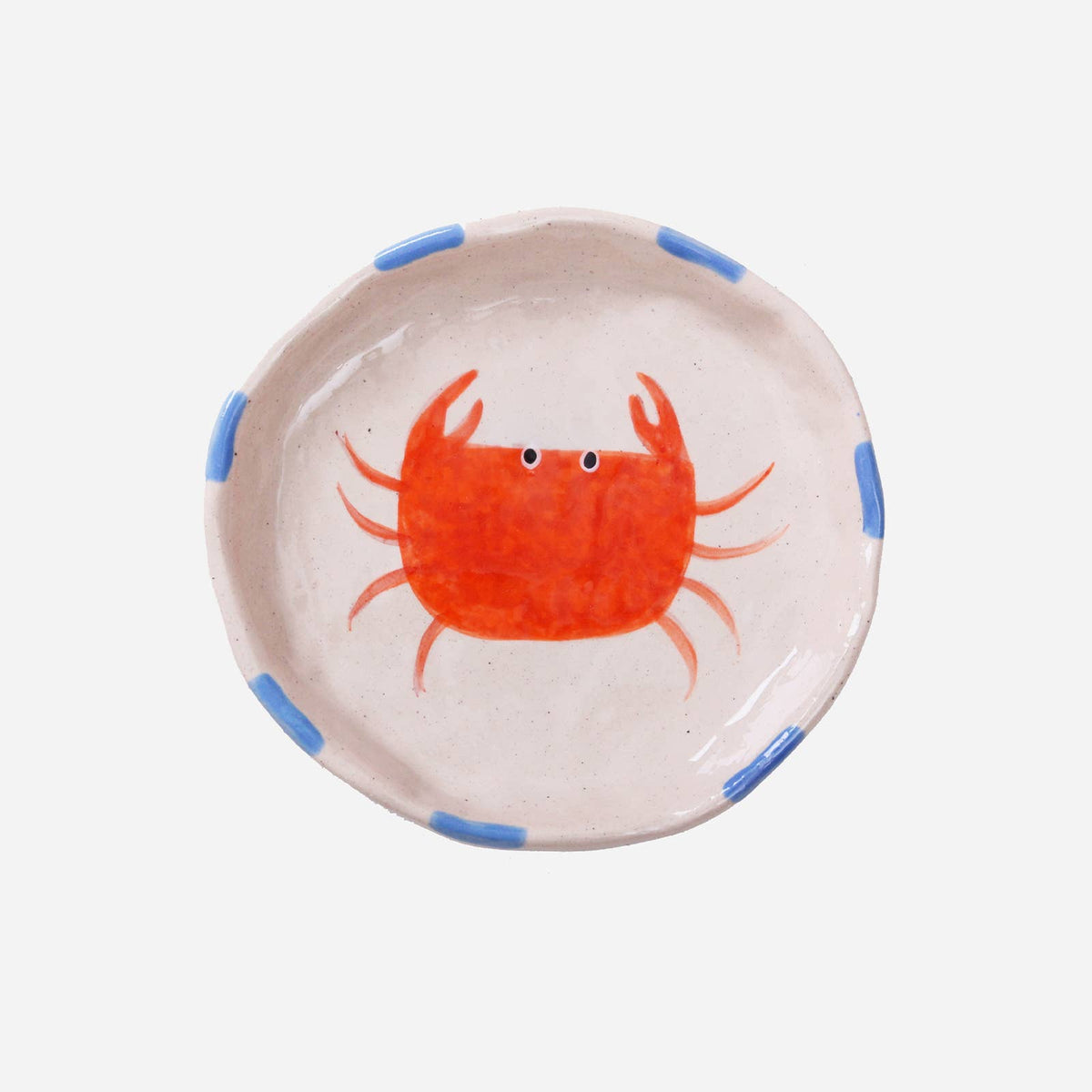 Crab Trinket Tray-Ceramic Trinket Ring Dish-Jewelry Tray