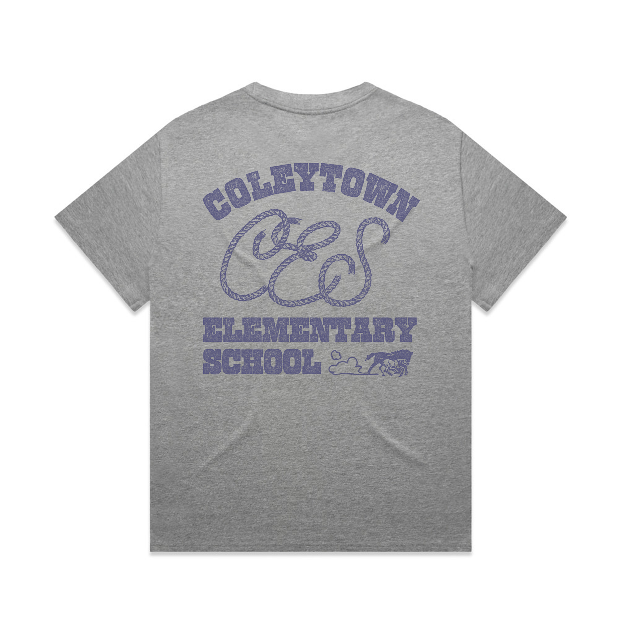 Horseshoe Rope Tee Grey