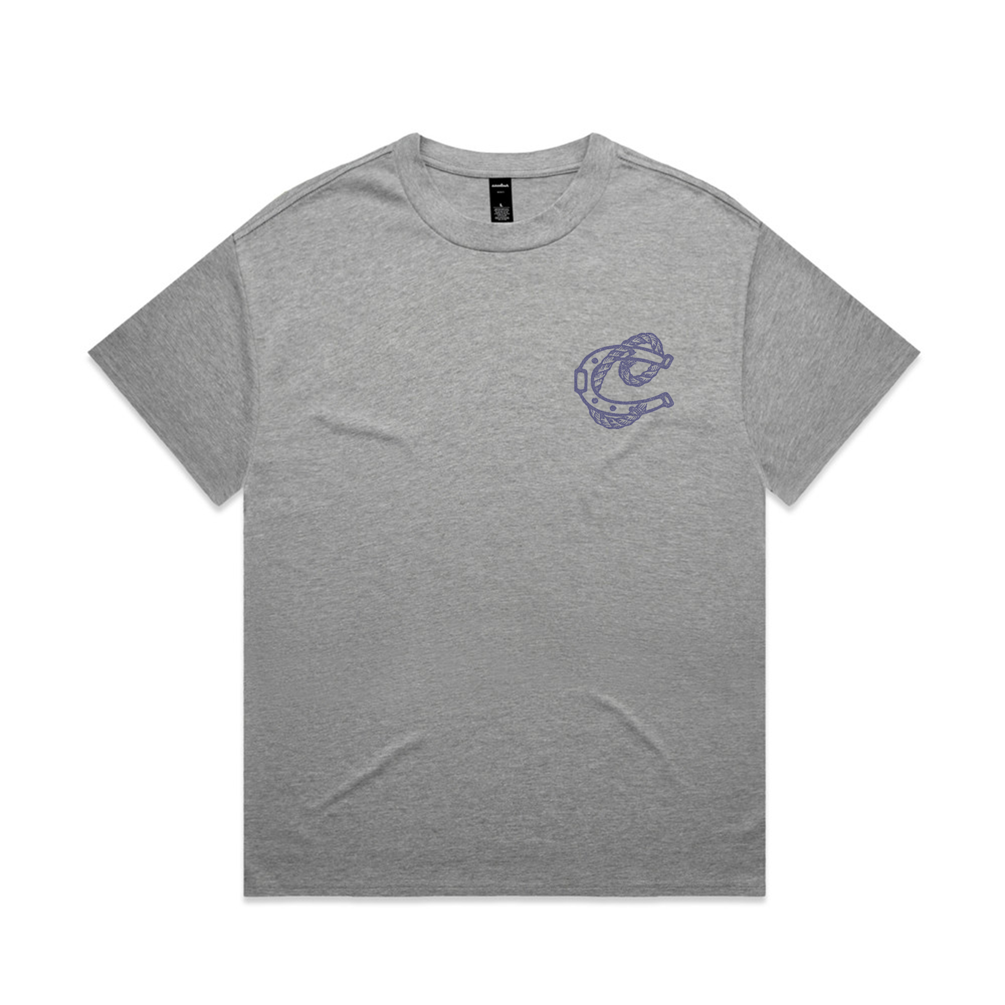 Horseshoe Rope Tee Grey