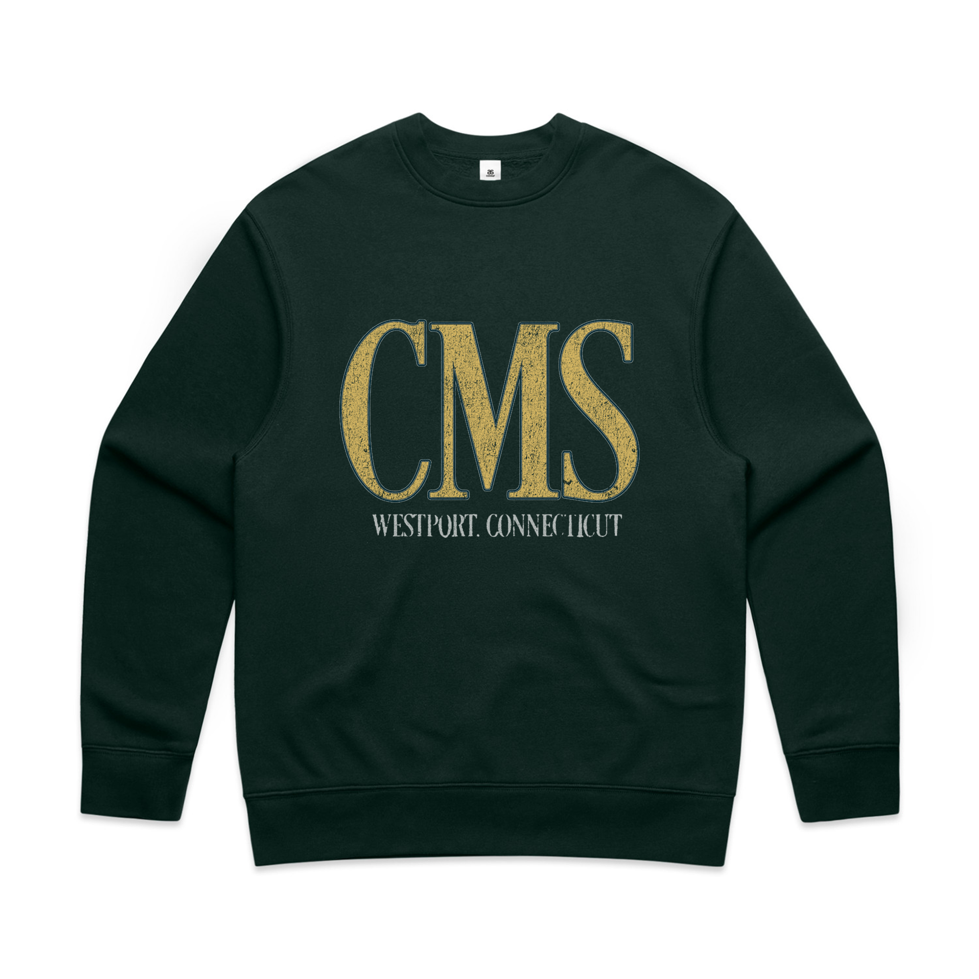 CMS Long Sleeve Crew - Pine Green