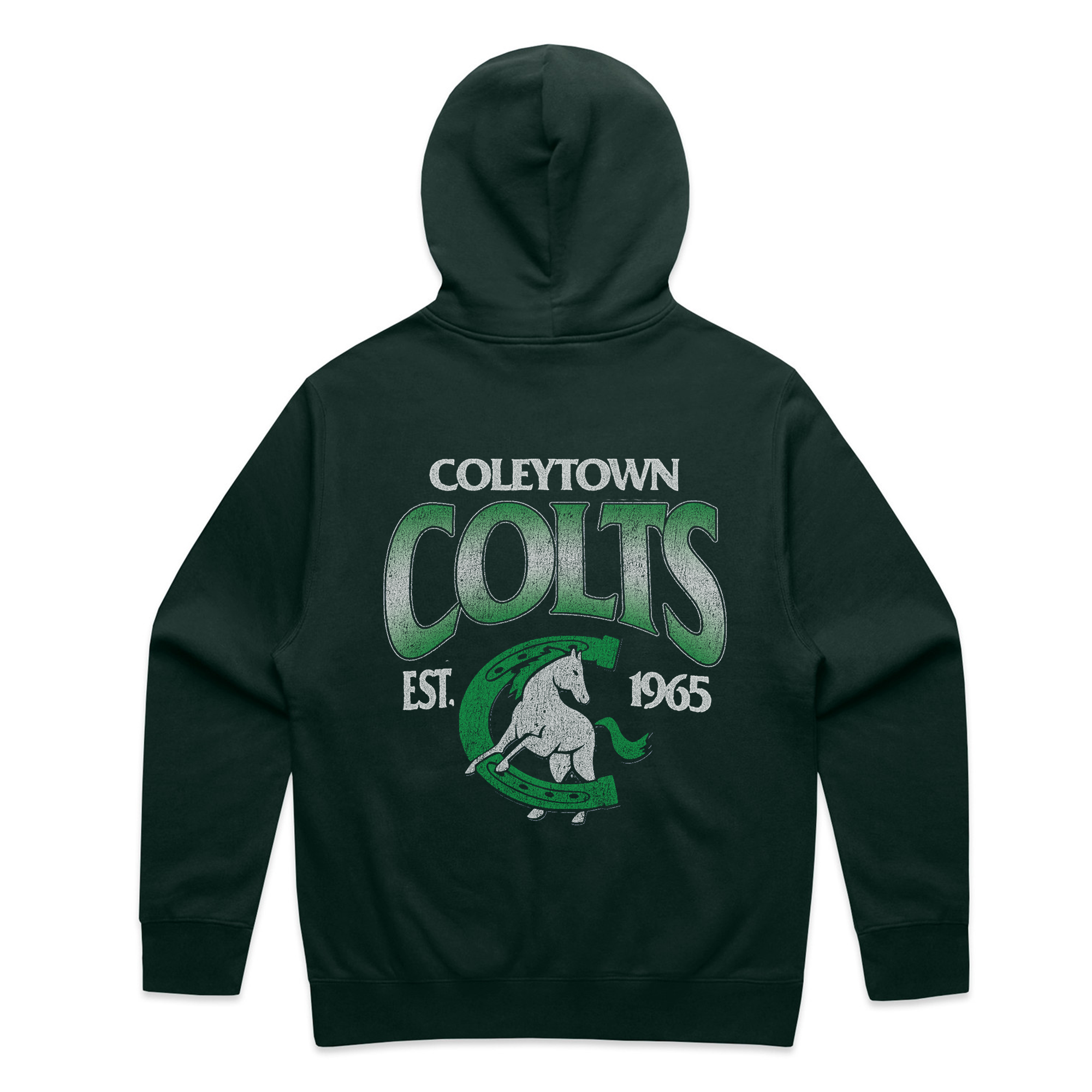 Coleytown Colts Long Sleeve Hoodie - Pine Green