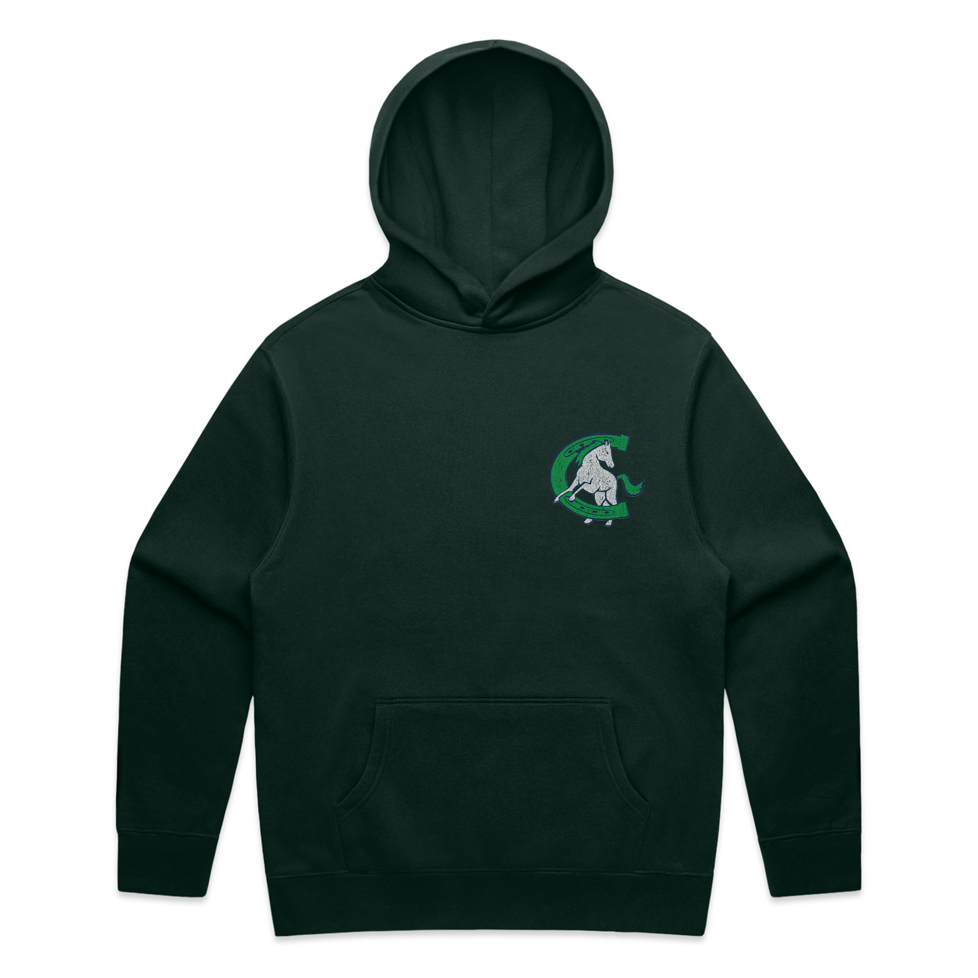 Coleytown Colts Long Sleeve Hoodie - Pine Green