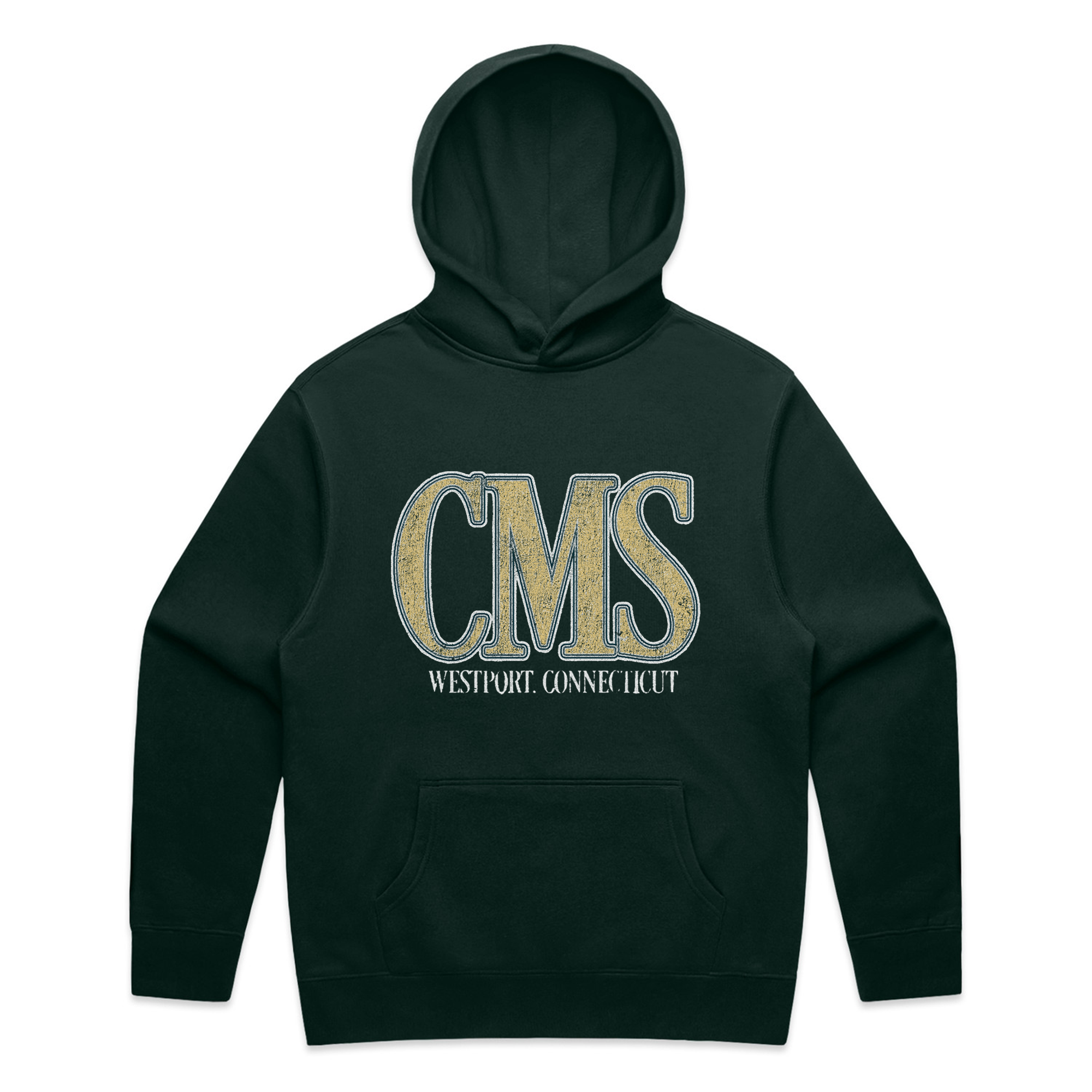 CMS Long Sleeve Hoodie - Pine Green