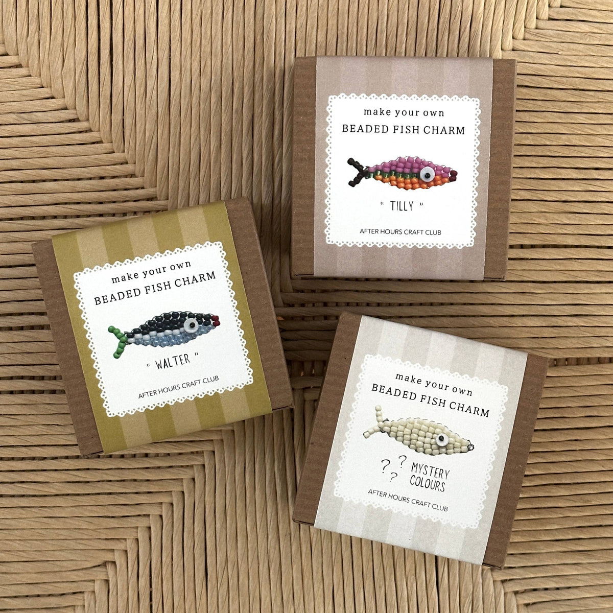Beaded Fish Charm Craft Kit: Mystery Colours